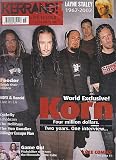 KERRANG MAGAZINE BACK ISSUE #902 KORN - FEEDER - NEW FOUND GLORY