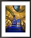 Interior Stairs and Ceiling of Modern Public Spa, Escaldes-Engordany Parish, Andorra Architecture Framed Art Poster Print by Jim Zuckerman, 18x22