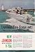 1960 Ad Johnson Sea Horse V-75 75hp Outboard Motor Boat Original Print Ad