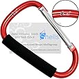 Shells Red Largest Jumbo Snap Hook Stroller Hook Hanger Bags Holder Carrier
