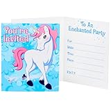 Enchanted Unicorn Invitations (8) Party Supplies