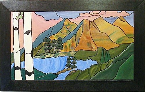 Abstract Mountains Wall Decor, Wood Sculpture Wall Hanging Wall Art,Home Decor Wood Working Contemporary Wooden Art Intarsia Wood Art