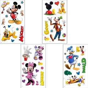 Sandylion Mickey Clubhouse Wall Stickers-Multi-Colored