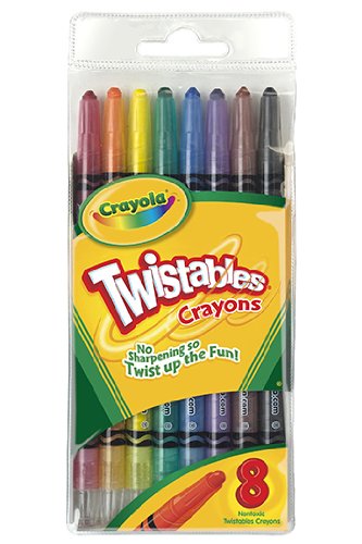 Crayola : Twistable Crayons, Eight Colors, Eight per Set -:- Sold as 2 Packs of - 8 - / - Total of 16 Each