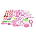 Buytra 50 Pcs Doll Accessories Shoes Bag Mirror Hanger Comb Bracelet For Barbie Dolls
