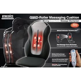 Homedics QRM-400H Therapist Select Quad-Roller Massaging Cushion with Heat Homedics QRM-400H Therapist Select Quad-Roller Massaging Cushion with Heat