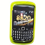 New Lime Green Color Swirl Wave Crystal Candy TPU Skin Blackberry 8520 Curve / Gemini