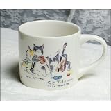 【送料無料】ミニマグカップ 雨田シリーズ お茶目で愛しいトリオ猫たち♪ あまねこ