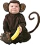 Cute Infant Baby Monkey Halloween Costume, 12-18 Months