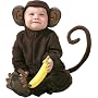 Cute Infant Baby Monkey Halloween Costume, 12-18 Months