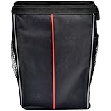 Auto Litter Bag , Car Trash Bag & Organizer By Konsait - Car Garbage Bag - Keep Your Car tidy and Clean - Stylish and Durable Black Cloth Exterior - Wipe Clean leakprof Interior - Mesh Side Pockets to Hold Phone or Tissues - Snap Shut Top - Velcro Closure - Attaches to Head Rest - Great For Road Trips - Works on Front or Rear Seat - Great Gift Idea
