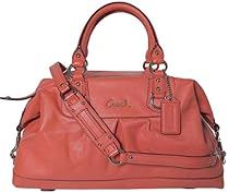 Hot Sale Coach Leather Ashley Satchel Convertiable Bag Purse Tote 15447 Geranium