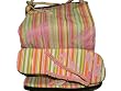 TTT - Orange Stripes with Pink Butterfly Sandals with Matching Tote