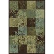 Atmosphere Floral Blocks Rug - Brown (5'3"x7'6")&nbsp;