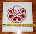 Captain America Hydra HQ Dark Red Rev Cut Vinyl Decal! 4.5