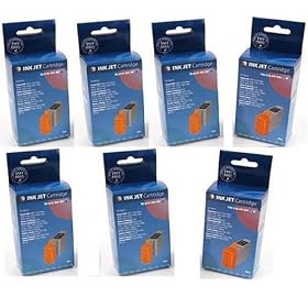 Canon Compatible BCI-21 7 Pack(5 Black 2 Color) Ink Cartridge Value Pack by FG