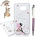 Galaxy S6 Clear Case - YOKIRIN Print Painted Butterfly Fairy PC Case Hard Cover for Samsung Galaxy S6 2015(Package Includes: One Phone Cases, One Stylus Pen, One Dust Plug)