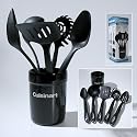 Cuisinart Black 6 Piece Kitchen Utenil Set Including Storage Crock