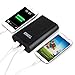 Tomo V8-4 Portable Extra LCD Display 18650 USB Battery Charger Power Bank with 4 Slots For iPhone Samsung HTC iPad (Black)