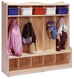 Five Section Locker with Seat/Step