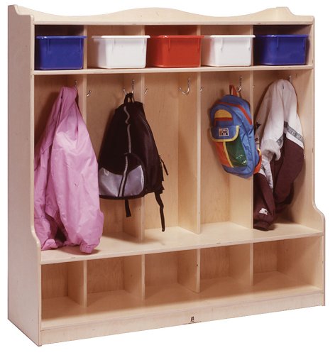 Five Section Locker with Seat/Step