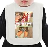 Thirsty Swag Babe ネクタイを有する有機ビブ Medium