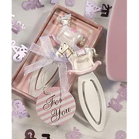 Pink Rocking Horse Bookmarks - Baby Shower Favors