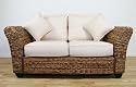 Conservatory furniture KINGSTON ABACA (Banana leaf) Medium 2 Seater Designer Sofa