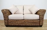 Conservatory furniture KINGSTON ABACA (Banana leaf) Medium 2 Seater Designer Sofa