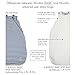 Woolino Merino Wool and Organic Cotton Baby Sleep Bag - 4 Season Classic Sleep Sack for Baby - Two-Way Zipper Sleeping Bag for Baby and Toddler - 0-6 Months - Earth