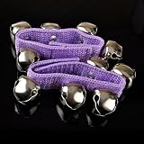 (Price for one dozen) Kids Webbed Nylon Ankle Jingle Bell, With 5 bells
