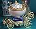 Cinderella Carriage Music Box Eggshell White Silk Jewelry Case Christmas Gift Hot Sale