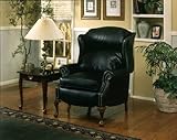 Kathy Ireland Home by Omnia Furniture Leather Alexandria Push Back Recliner