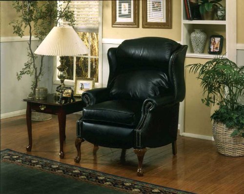 Kathy Ireland Home by Omnia Furniture Leather Alexandria Push Back Recliner