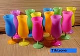 12 Hurricane TUMBLERS party cup glasses LUAU tropical