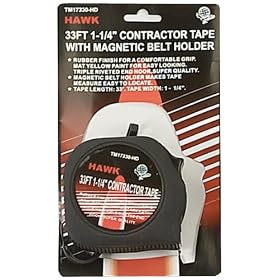 33ft MEASURING TAPE 1 1/4" WIDTH W/ BELT HOLDER