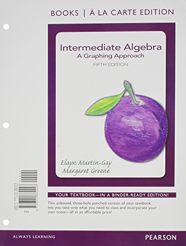 Intermediate Algebra: A Graphing Approach Books a la Carte Plus NEW MyMathLab with Pearson eText - Access Card Package (5th Edition), by E