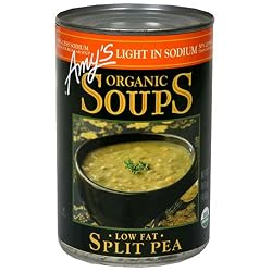 Amy's Light in Sodium Organic Split Pea Soup, 14.1-Ounce Cans (Pack of 12)