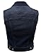Plus4u Women's Medium Dark Stone Wash Strechy Denim Vest Plus Size