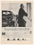 1961 Car Salesman Morris Baron MONY Insurance Photo Print Ad