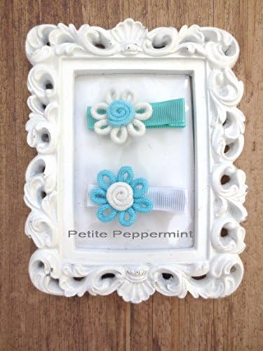Set of 2 Hair Clips, Baby hair clip, baby girl, infant, toddler, girl hair bow, baby barrette