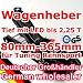 Produkt-Bild: [TT600K] Wagenheber 2,25T Low Profile RacingWagenheber 80mm - 365mm mit LED, T&Uuml;V GS f&uuml;r Racing-Sportwagen, Rennsport