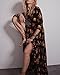 R.Vivimos® Women Cotton Flower Printing Long Sleeve Long Dresses