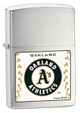 Oakland Athletics Satin Chrome Zippo Lighter