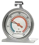 oven thermometer with 55mm dial - stainless steel housing