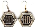 Harley Davidson ~ Harley Davidson Earrings!! ~ Rare Vintage ~ Made in the U.S.A.~ Approx 1" X 1.25"