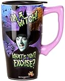 Wizard Of Oz I'm a Witch Travel Mug, Purple