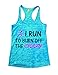 I Run to Burn Off The Crazy Tank Top Womens Workout Gym Funny Actve Running Shirt