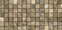 Emperador Dark Mosaic 1 x 1 Tumbled