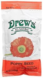 Drew's All Natural Poppy Seed Dressing, 1.5-Ounce Single Serve Packets (Pack of 60)